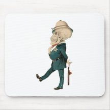 Skelettartiger Offizier Mousepads