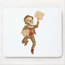 Skelettartiger Paperboy Mauspads