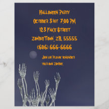 Skelette - Halloween-Flyer