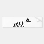 Ski-Evolutionsikone Autoaufkleber
