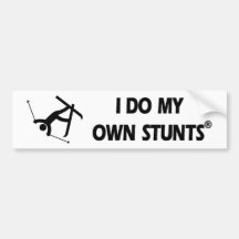 Ski fahren meine eigenen Bremsungen Auto Sticker