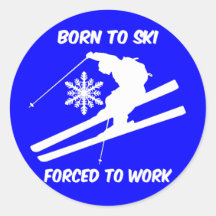 Ski fahren sticker
