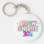 Skifahren des Schnee-365 Schlüsselanhänger