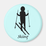 Skifahren-Magnet Kühlschrankmagnet