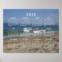 Skimboarder Erfolg; Kalender 2012 Poster