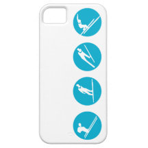 Skispringerblau iPhone 5 Etui