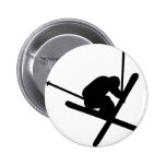 Skisprungsskifahren Anstecknadelbutton