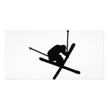 Skisprungsskifahren Fotokarten
