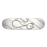 Skizzierte Katze Individuelles Skateboard