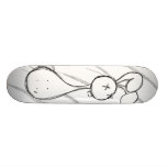 Skizziertes Häschen Bedrucktes Skateboard