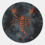 Skorpion Runde Sticker