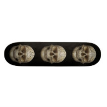 Skull Made of Circles Skate Board Deck