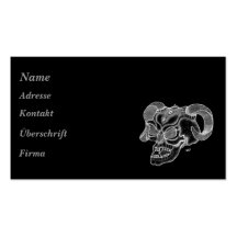 Skull - Teufelschädel Visitenkarte