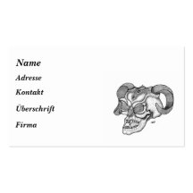 Skull - Teufelschädel Visitenkarten Vorlagen
