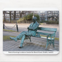 Skulptur Patrick Kavenagh: Irischer Dichter u. Aut Mauspad
