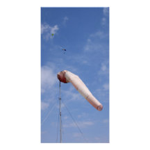 Skydive Fallschirme und ein Windsock Photokartenvorlagen
