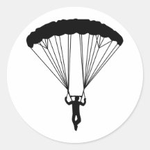 Skydiver-Silhouette Aufkleber