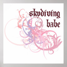 Skydiving Baby Plakatdruck