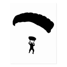 Skydiving Postkarte