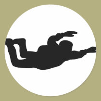skydiving Skydiverikone aufkleber