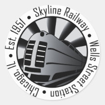 Skyline-Eisenbahn Aufkleber