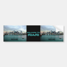 Skyline Miamis Florida Auto Sticker