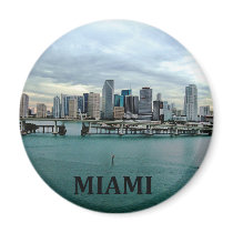 Skyline Miamis Florida magnete