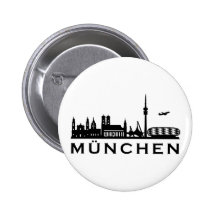 Skyline München Anstecknadelbuttons