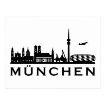 Skyline München Postkarten