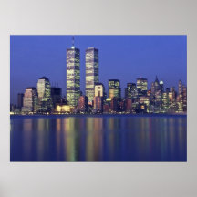 Skyline NYC mit World Trade Center Plakate