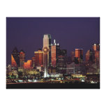 Skyline von Dallas, Texas Gespannter Galerie Druck