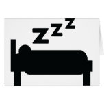 Sleepyhead zzz Schlafen Karte