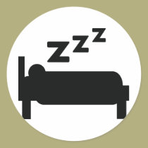 Sleepyhead zzz Schlafen aufkleber