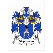 Slepowron Familienwappen Postkarte