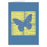 Slogan-Schmetterling Karte