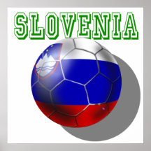 Slowenien-Fußball Plakatdruck