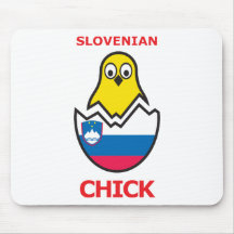 Slowenisch Küken Mousepad