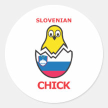 Slowenisch Küken Sticker