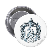 Slytherin Wappen-Blau Button