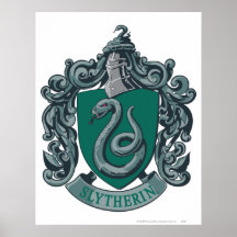 Slytherin Wappen-Grün Posterdrucke