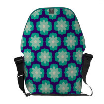 SmaragdPop-Retro Muster kuriertaschen