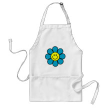 Smiley-Blumen-Schürze