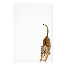 Smiley, der bengalisches Tiger-Briefpapier ausdehn Individuelles Druckpapier