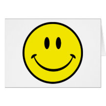 Smiley-Glück-Gesicht Karten