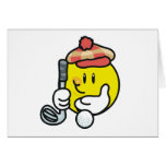 Smiley-Golf Grußkarten