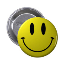 Smiley-Knopf Anstecknadel
