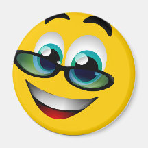 SMILEY MIT GLÄSERN MAGNETS