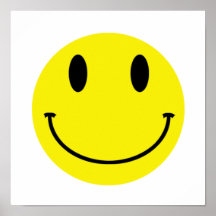 Smiley-Plakat/Leinwand