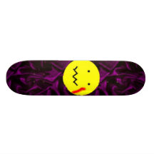 smiley skateboard deck