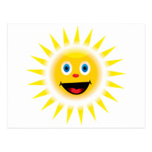 Smiley Sun Postkarte